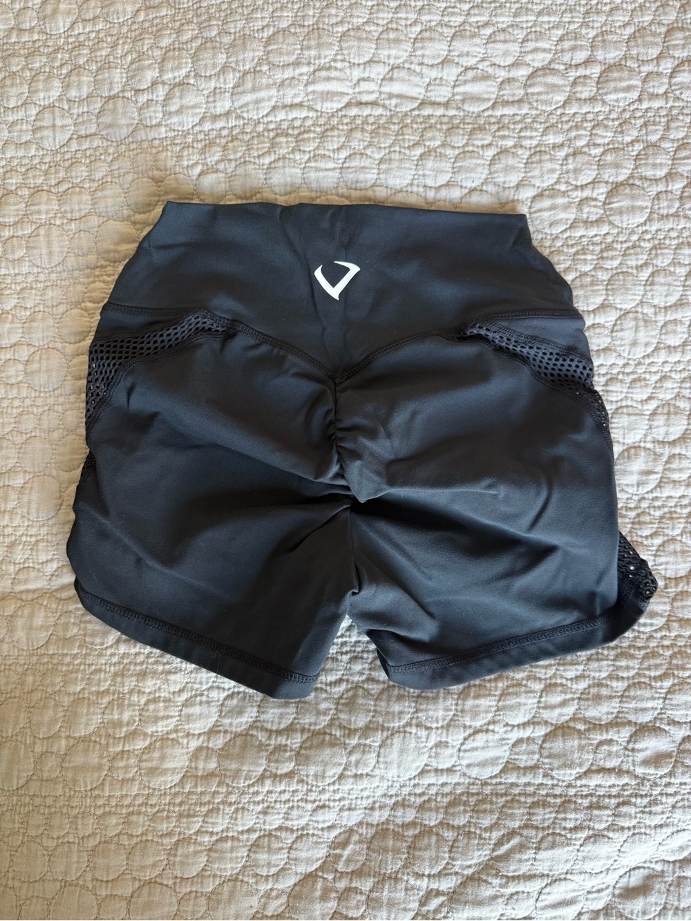 Violate the dress code High-Waist Shorts with Mesh Panels - Picture 3 of 4